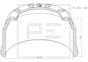Bremstrommel PE Automotive 456.003-00A