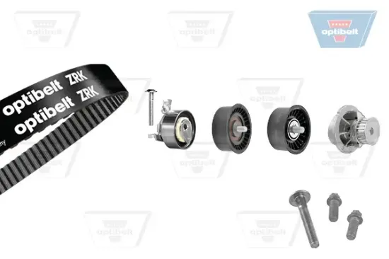 Wasserpumpe + Zahnriemensatz OPTIBELT KT 1207W1 Bild Wasserpumpe + Zahnriemensatz OPTIBELT KT 1207W1