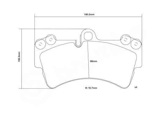 Hochleistungs-Bremsbelagsatz Vorderachse BREMBO 07.B314.20 Bild Hochleistungs-Bremsbelagsatz Vorderachse BREMBO 07.B314.20