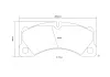 Hochleistungs-Bremsbelagsatz Vorderachse BREMBO 07.B314.67 Bild Hochleistungs-Bremsbelagsatz Vorderachse BREMBO 07.B314.67