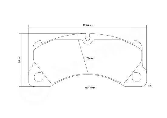 Hochleistungs-Bremsbelagsatz Vorderachse BREMBO 07.B314.67 Bild Hochleistungs-Bremsbelagsatz Vorderachse BREMBO 07.B314.67