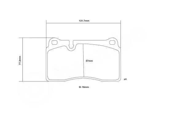 Hochleistungs-Bremsbelagsatz BREMBO 07.B314.83 Bild Hochleistungs-Bremsbelagsatz BREMBO 07.B314.83