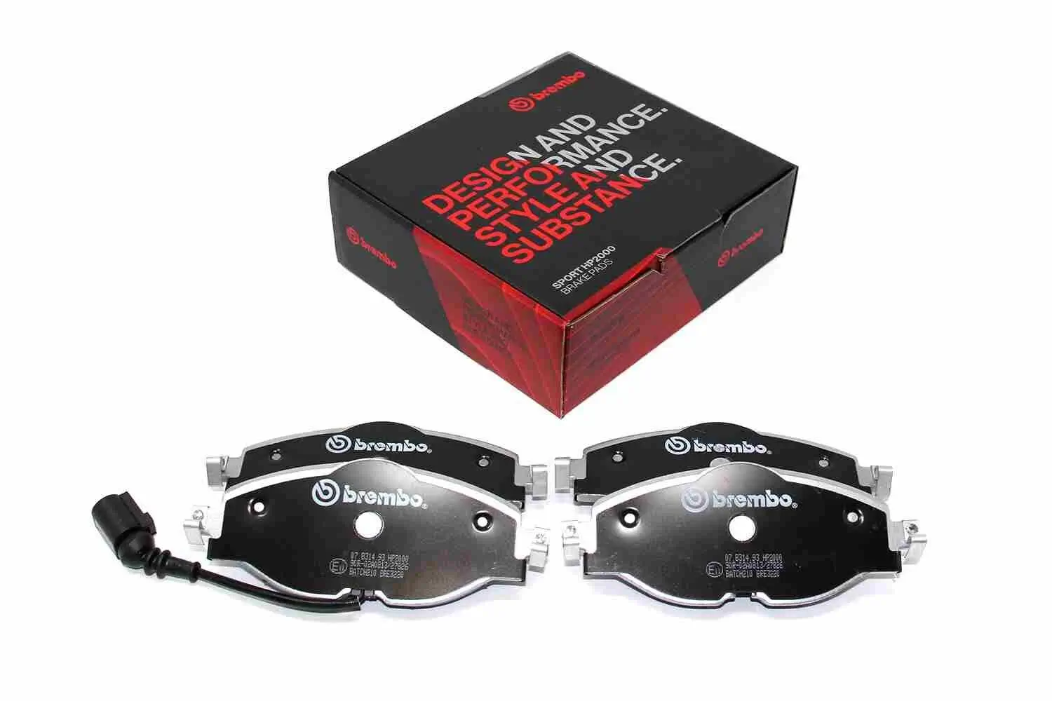 Hochleistungs-Bremsbelagsatz Vorderachse BREMBO 07.B314.93