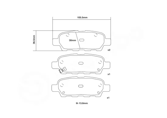 Hochleistungs-Bremsbelagsatz BREMBO 07.B315.87 Bild Hochleistungs-Bremsbelagsatz BREMBO 07.B315.87