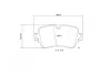 Hochleistungs-Bremsbelagsatz Hinterachse BREMBO 07.B315.90 Bild Hochleistungs-Bremsbelagsatz Hinterachse BREMBO 07.B315.90
