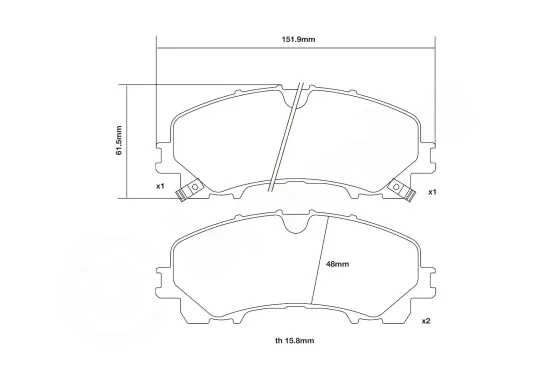 Hochleistungs-Bremsbelagsatz BREMBO 07.D435.58 Bild Hochleistungs-Bremsbelagsatz BREMBO 07.D435.58