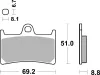 Bremsbelagsatz, Scheibenbremse BREMBO 07077