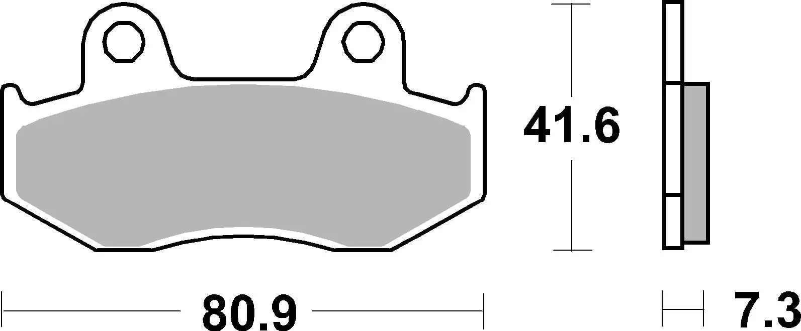 Bremsbelagsatz, Scheibenbremse BREMBO 07078