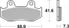 Bremsbelagsatz, Scheibenbremse BREMBO 07078