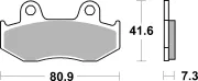 Bremsbelagsatz, Scheibenbremse BREMBO 07078