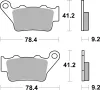 Bremsbelagsatz, Scheibenbremse BREMBO 07082XS