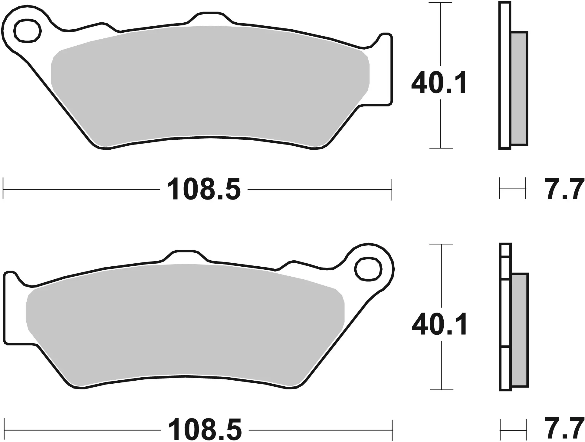 Bremsbelagsatz, Scheibenbremse BREMBO 07083