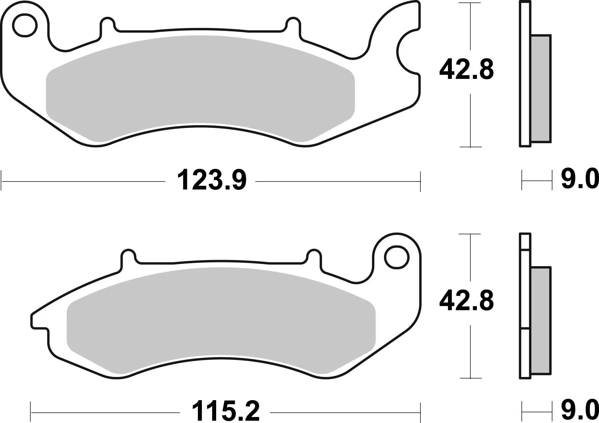 Bremsbelagsatz, Scheibenbremse BREMBO 07GR96CC