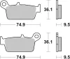 Bremsbelagsatz, Scheibenbremse BREMBO 07HO2608