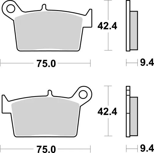 Bremsbelagsatz, Scheibenbremse BREMBO 07KS10CC Bild Bremsbelagsatz, Scheibenbremse BREMBO 07KS10CC