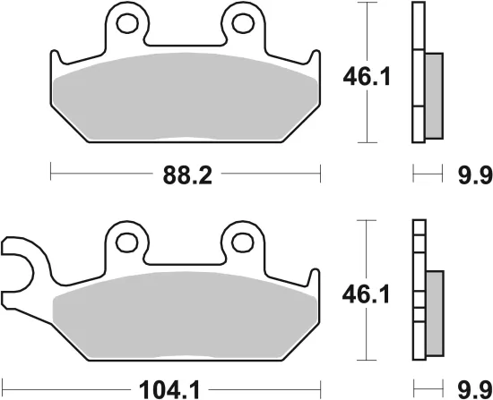 Bremsbelagsatz, Scheibenbremse BREMBO 07YA25SA Bild Bremsbelagsatz, Scheibenbremse BREMBO 07YA25SA