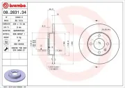 Bremsscheibe BREMBO 08.2631.34