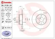 Bremsscheibe BREMBO 08.3126.21