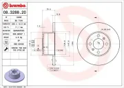 Bremsscheibe Vorderachse BREMBO 08.3288.20