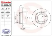 Bremsscheibe BREMBO 08.3939.10