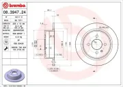 Bremsscheibe BREMBO 08.3947.24