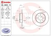 Bremsscheibe BREMBO 08.4932.10