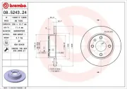 Bremsscheibe Vorderachse BREMBO 08.5243.24