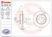 Bremsscheibe BREMBO 08.5243.30