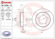 Bremsscheibe Vorderachse BREMBO 08.5266.10
