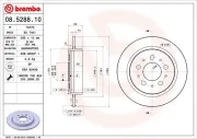 Bremsscheibe BREMBO 08.5288.10