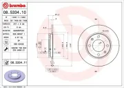 Bremsscheibe BREMBO 08.5334.10