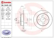 Bremsscheibe BREMBO 08.5443.60