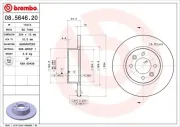 Bremsscheibe Hinterachse BREMBO 08.5646.20