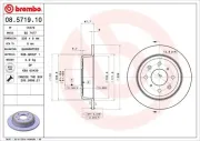 Bremsscheibe BREMBO 08.5719.10