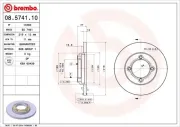 Bremsscheibe Vorderachse BREMBO 08.5741.10