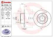 Bremsscheibe BREMBO 08.5743.11