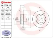 Bremsscheibe BREMBO 08.5796.10