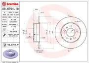 Bremsscheibe BREMBO 08.6704.11