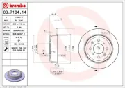 Bremsscheibe BREMBO 08.7104.14