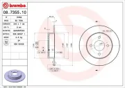 Bremsscheibe BREMBO 08.7355.10