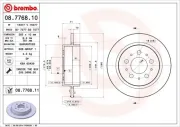 Bremsscheibe BREMBO 08.7768.10