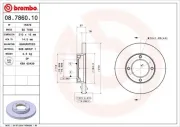 Bremsscheibe Vorderachse BREMBO 08.7860.10