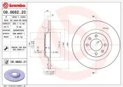 Bremsscheibe BREMBO 08.8682.21