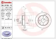 Bremsscheibe Vorderachse BREMBO 08.9138.10