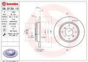 Bremsscheibe BREMBO 08.9139.10