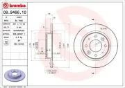 Bremsscheibe BREMBO 08.9466.10