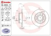 Bremsscheibe BREMBO 08.9502.11