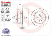 Bremsscheibe BREMBO 08.9504.10