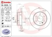 Bremsscheibe BREMBO 08.9509.11