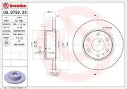 Bremsscheibe BREMBO 08.9759.20